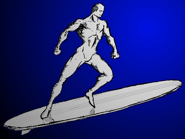 Silver Surfer drawn by Matt Hamilton